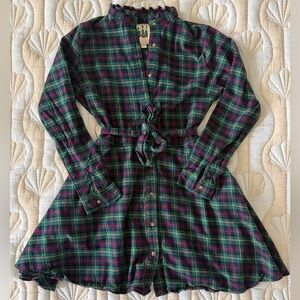 Kiel James Patrick Adirondack Pine Point | Flannel Mini Dress | Size S